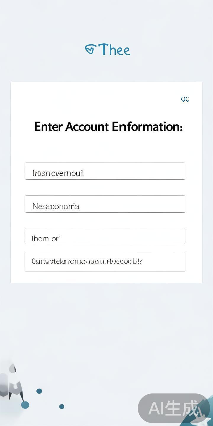 Step&nbsp;三：输入账号信息
填写注册时所用的用户